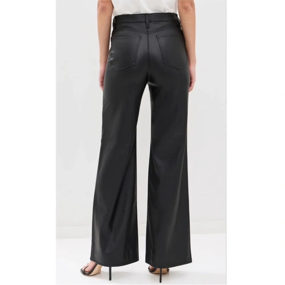New with Tags DAZE Far Out Faux Leather Wide Leg Pants